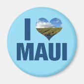 I Liebe Maui Hawaii Niedlich Hawaii Fotografie Magnet (Vorne)