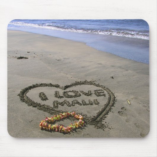 I Liebe Maui Mousepad (Vorne)
