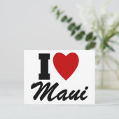 I Liebe Maui Postkarte (Stehend Vorderseite)