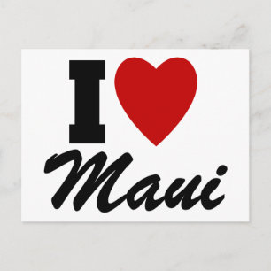 I Liebe Maui Postkarte