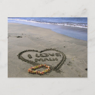 I Liebe Maui Postkarte