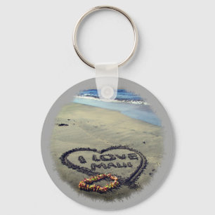 I Liebe Maui Schlüsselanhänger