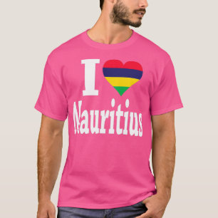 I Liebe Mauritius Flag T-Shirt