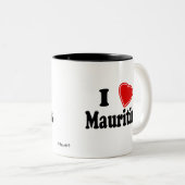I Liebe Mauritius Zweifarbige Tasse (VorderseiteRechts)