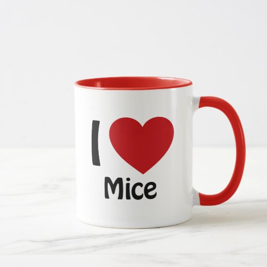 I Liebe Mäuse Tasse (Rechts)