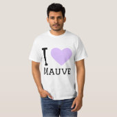I Liebe mauve T-Shirt (Vorne ganz)