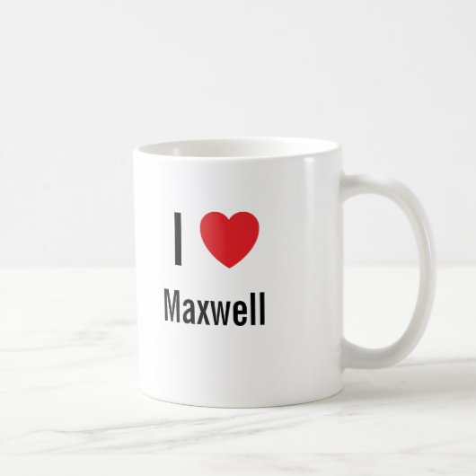 I Liebe Maxwell Kaffeetasse (Rechts)