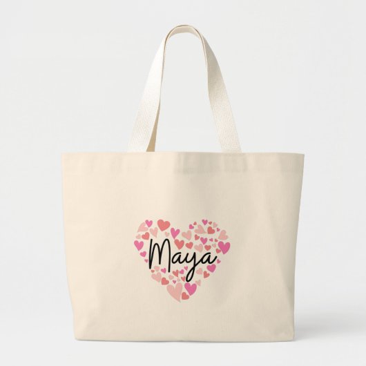 I Liebe Maya Jumbo Stoffbeutel (Vorne)