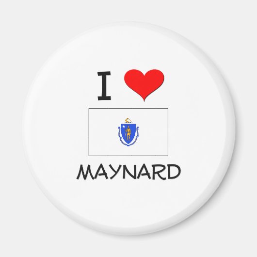 I Liebe Maynard Massachusetts Magnet (Vorne)