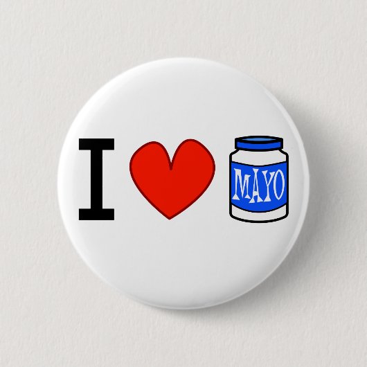 I Liebe Mayo! Button (Vorderseite)
