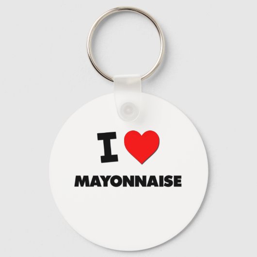 I Liebe Mayonnaise Schlüsselanhänger (Vorderseite)