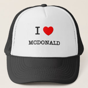 I Liebe Mcdonald Truckerkappe