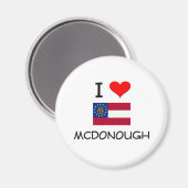 I Liebe MCDONOUGH Georgia Magnet (Vorderseite/Rückseite)