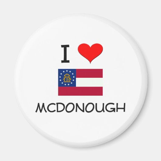 I Liebe MCDONOUGH Georgia Magnet (Vorne)
