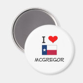 I Liebe Mcgregor Texas Magnet (Vorderseite/Rückseite)