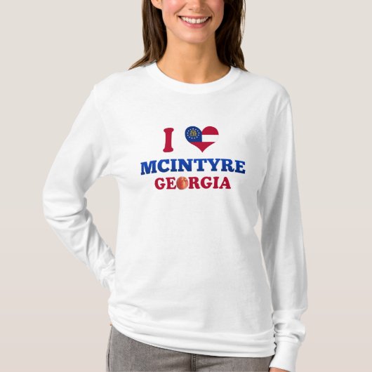 I Liebe McIntyre, Georgia T-Shirt (Vorderseite)