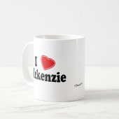 I Liebe Mckenzie Kaffeetasse (Vorderseite Links)