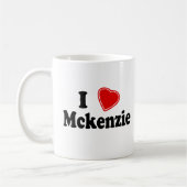 I Liebe Mckenzie Kaffeetasse (Links)