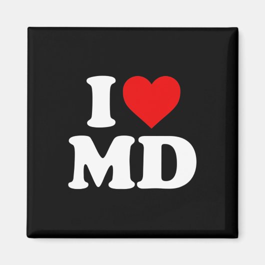I Liebe Md Heart Maryland Magnet (Vorne)