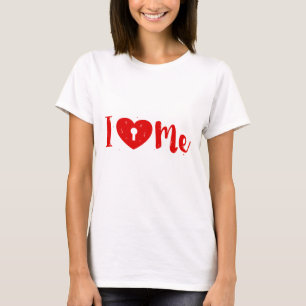 I Liebe Me-Anti-Valentinen Text Design T-Shirt