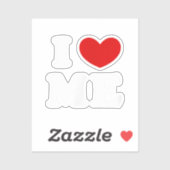 I LIEBE ME AUFKLEBER (Blatt)