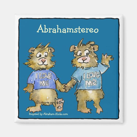 I Liebe Me Cartoon Hamsters Niedlich Magnet (Vorne)