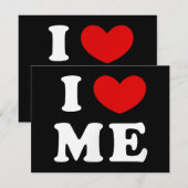 I LIEBE ME FEIERTAGSKARTE (Vorne/Hinten)