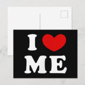 I LIEBE ME FEIERTAGSPOSTKARTE (Vorne/Hinten)