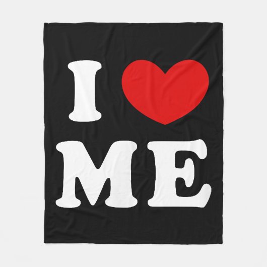 I LIEBE ME FLEECEDECKE (Vorderseite)