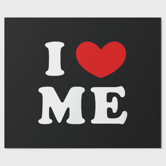 I LIEBE ME GESCHENKPAPIER (Flach)
