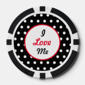 I Liebe Me Poker Chips (schwarz, weiß und rot) (Vorderseite)