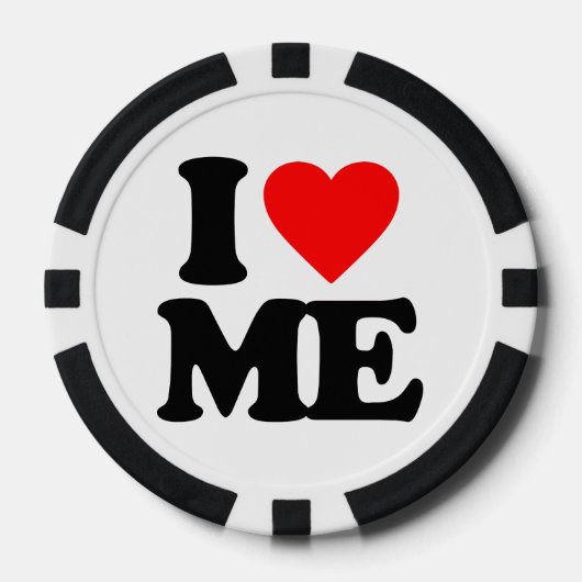 I LIEBE ME POKERCHIPS (Vorderseite)