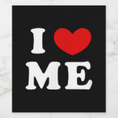 I LIEBE ME WEINETIKETT (Einzelnes Label)