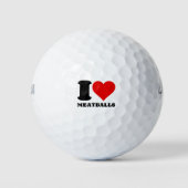 I LIEBE MEATBALLS GOLFBALL (Vorderseite)