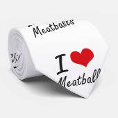 I Liebe Meatballs Krawatte (Gerollt)