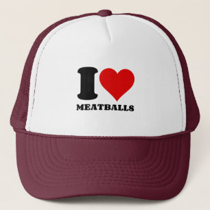 I LIEBE MEATBALLS TRUCKERKAPPE