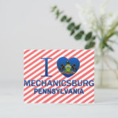 I Liebe Mechanicsburg, PA Postkarte (Stehend Vorderseite)