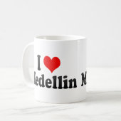 I Liebe Medellin, Kolumbien Kaffeetasse (Vorderseite Links)