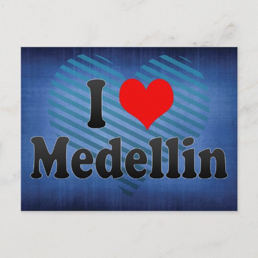I Liebe Medellin, Kolumbien Postkarte (Vorderseite)