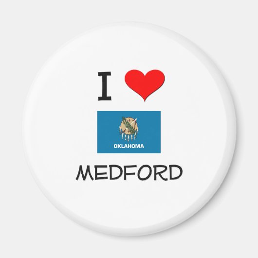 I Liebe Medford Oklahoma Magnet (Vorne)