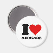 I LIEBE MEDICARE MAGNET (Vorderseite/Rückseite)