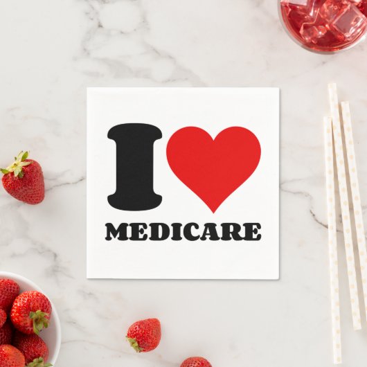I LIEBE MEDICARE SERVIETTE (Beispiel)