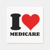I LIEBE MEDICARE SERVIETTE (Vorderseite)