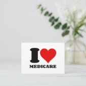 I LIEBE MEDICARE VISITENKARTE (Stehend Vorderseite)