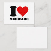 I LIEBE MEDICARE VISITENKARTE (Vorne/Hinten)