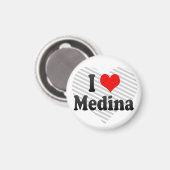 I Liebe Medina, Saudi-Arabien Magnet (Vorderseite/Rückseite)