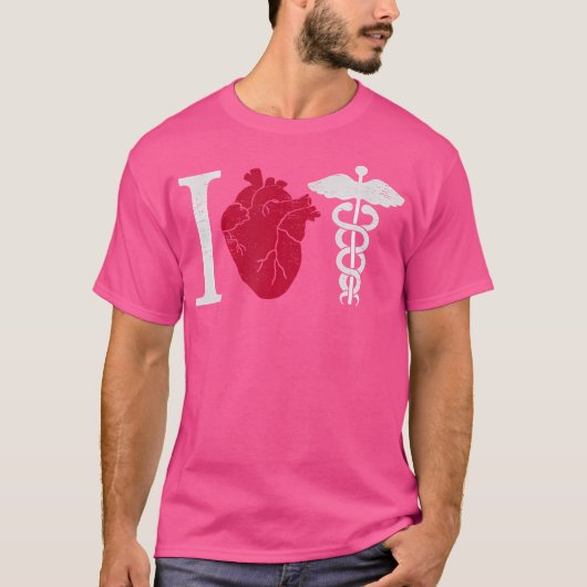 I Liebe Medizin - Anatomische Herzkrankheit T-Shirt (Vorderseite)