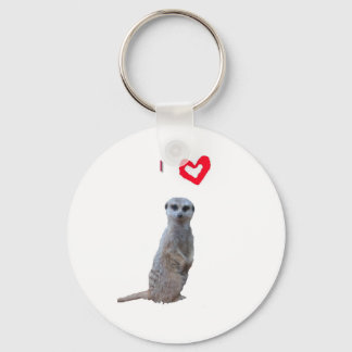 I Liebe Meerkats Schlüsselanhänger