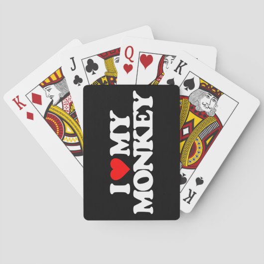 I LIEBE MEIN AFFE SPIELKARTEN (Rückseite)