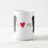 I Liebe mein Affenpinscher Kaffeetasse (Mittel)